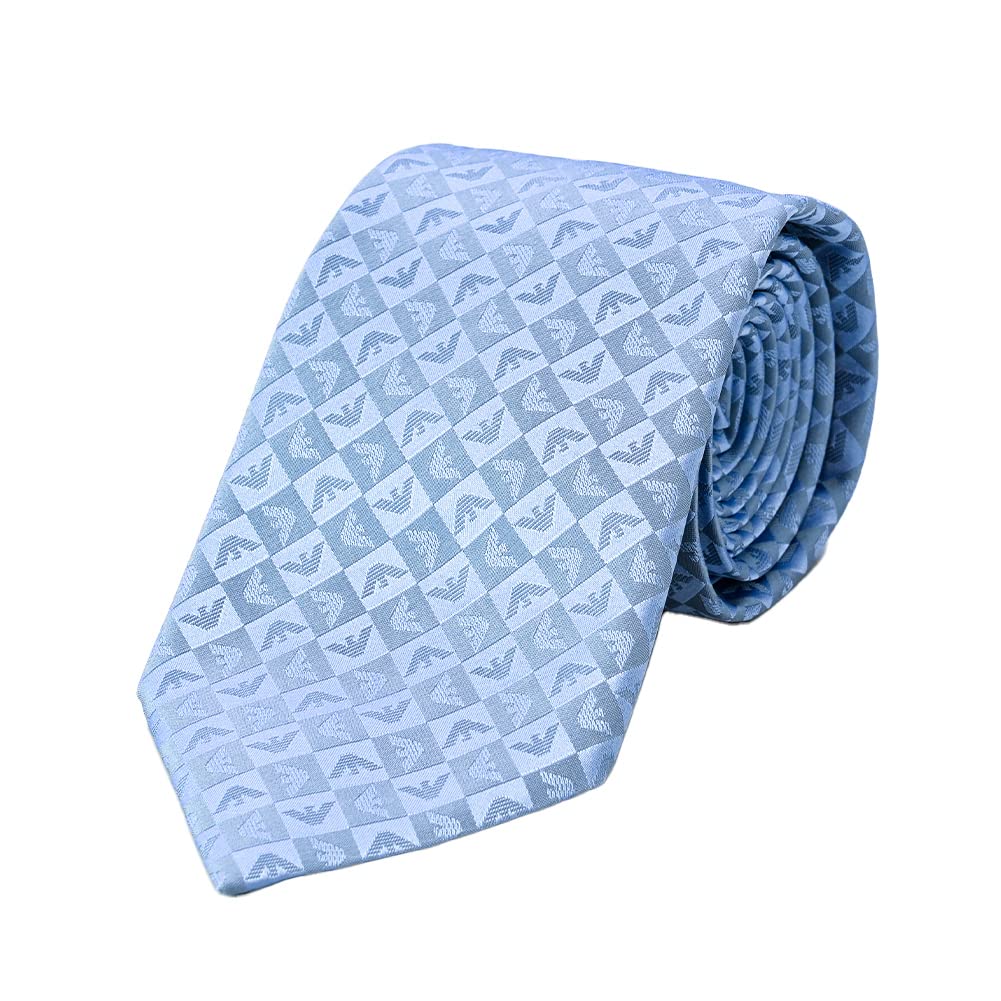 

Emporio Armani Минеральный синий галстук с узором «Орел в клетку» Артикул 340075 2R612 Сделано в Италии. Мужской галстук, ширина 7,5 см, 100% шелк, & Дизайн, Номер 20431, Италия.