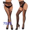 Freeauce Womens Hollow Out Mesh Fishnets Black Stockings Pantyhose Garter Belt Plus Size Sexy Leggings Thigh High White Tights
