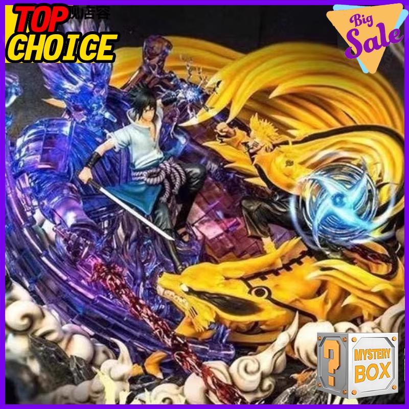 Figura Anime Naruto Kakashi Hatake Sasuke Uchiha 15-30 CM Blind Box Scatola Misteriosa Fortunata Collezione Regalo per Fan Miglior Regalo
