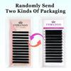 CoMango 0.03-0.10mm Matte Dark Black Easy Fan Lashes Volume Extension Mega Eyelashes Blooming Fans Eyelash Extension Cilios