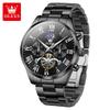 OLEVS Men's Watches Multifunctional Chronograph Flywheel Dial Original Wristwatch Moon Phase Waterproof Watches
