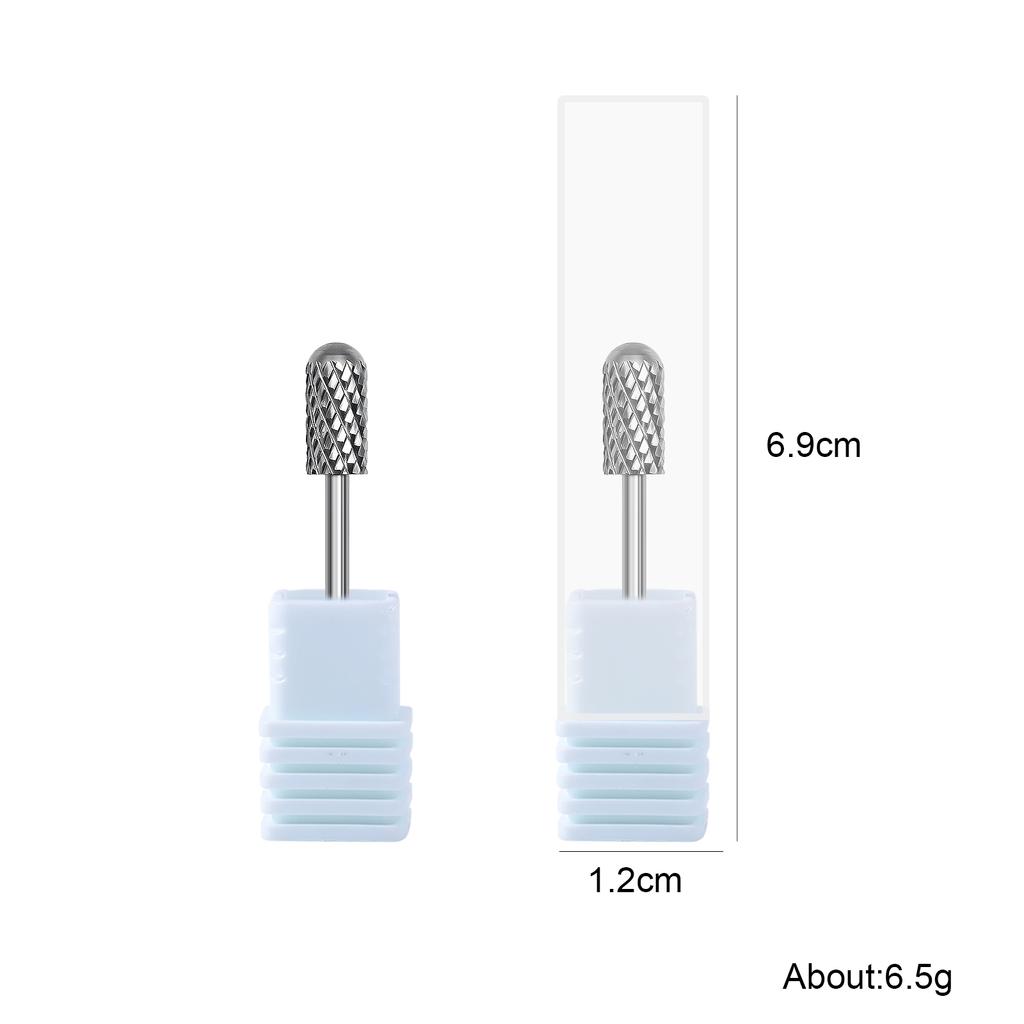 1pcs Sliver Nail Drill Bits Milling Cutter Carbide Nail Tools For Electric Nail Drill Manicure Machine Pedicure Nail Files Acces