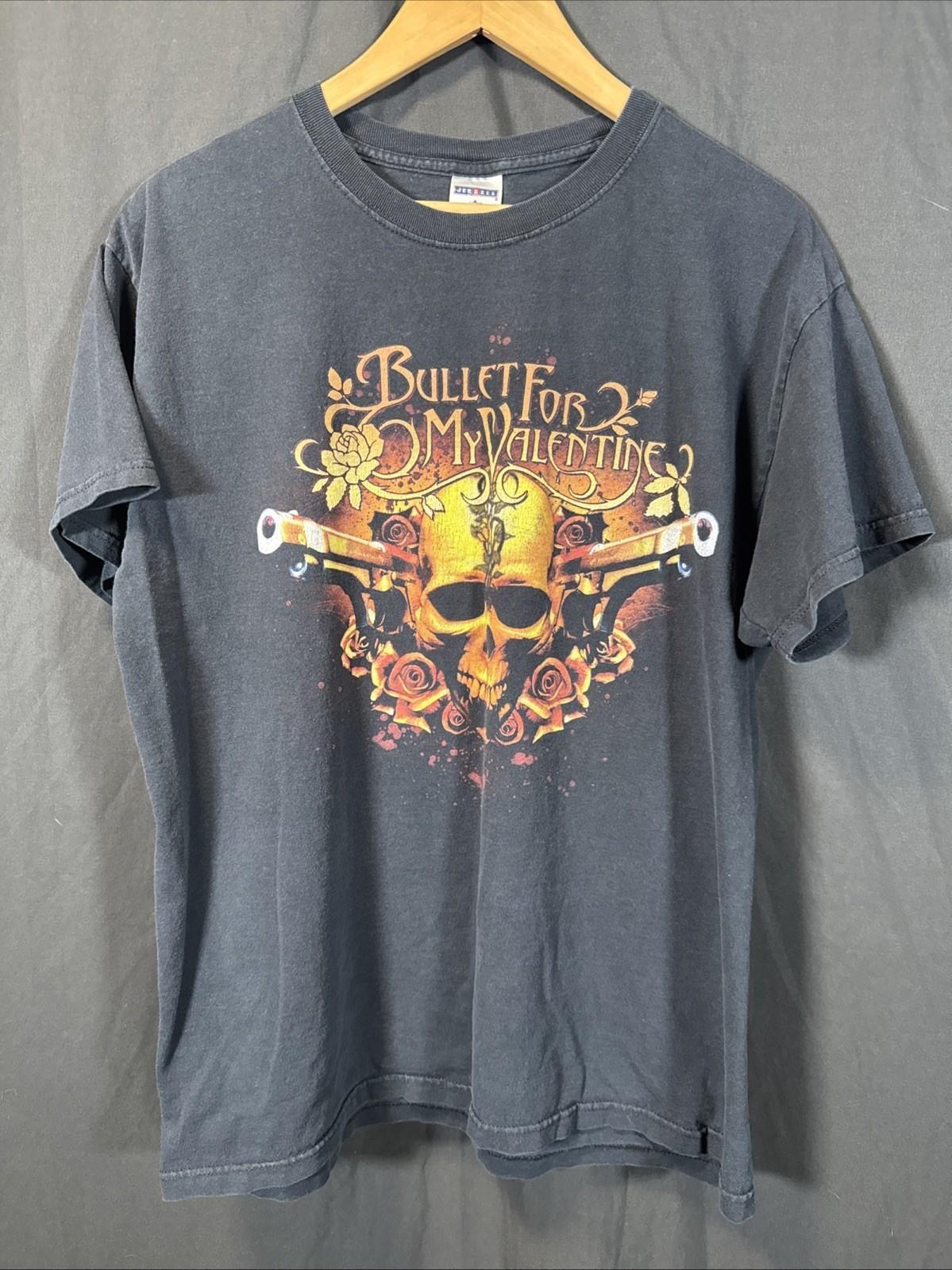 2000s Bullet For My Valentine T Shirt Band Tee Reprint AN49213 L