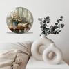30cm Round Glass Wall Clock Custom Photo/Image Silent Movement Contemporary Design Home Decor