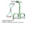 Extensor de gleznă cu pedale cu 6 tuburi, bandă de rezistență Figura 8, elastic pentru yoga, coardă de tragere pentru abdomene cu mâner, bărbați femei, tensioner cu pedale, aparat de exerciții, echipament de antrenament