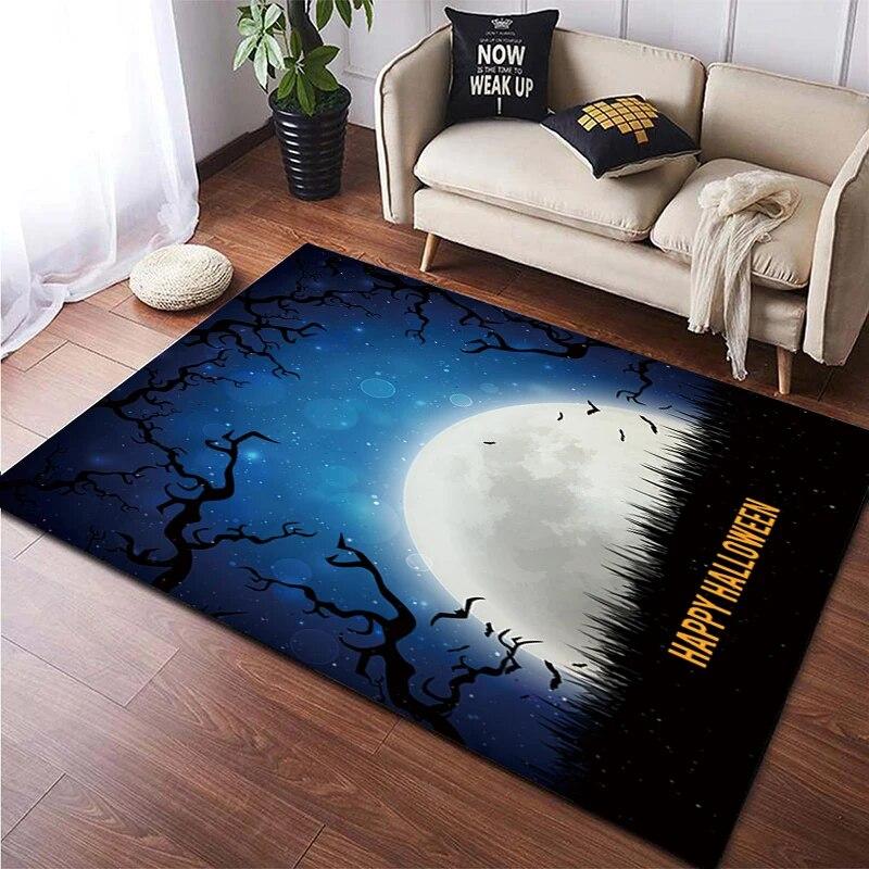 Halloween New Year Gift HD Printing Area Carpet, Living Room Sofa Decorative Carpet, Anti-skid Mat, Alfombras Direct Shipment