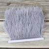 1 Meter Ostrich feather Trim Ribbon Dyed Various Long Ostrich Fringe 8-10CM feathers for crafts Dress/skirt Sewing Accessory