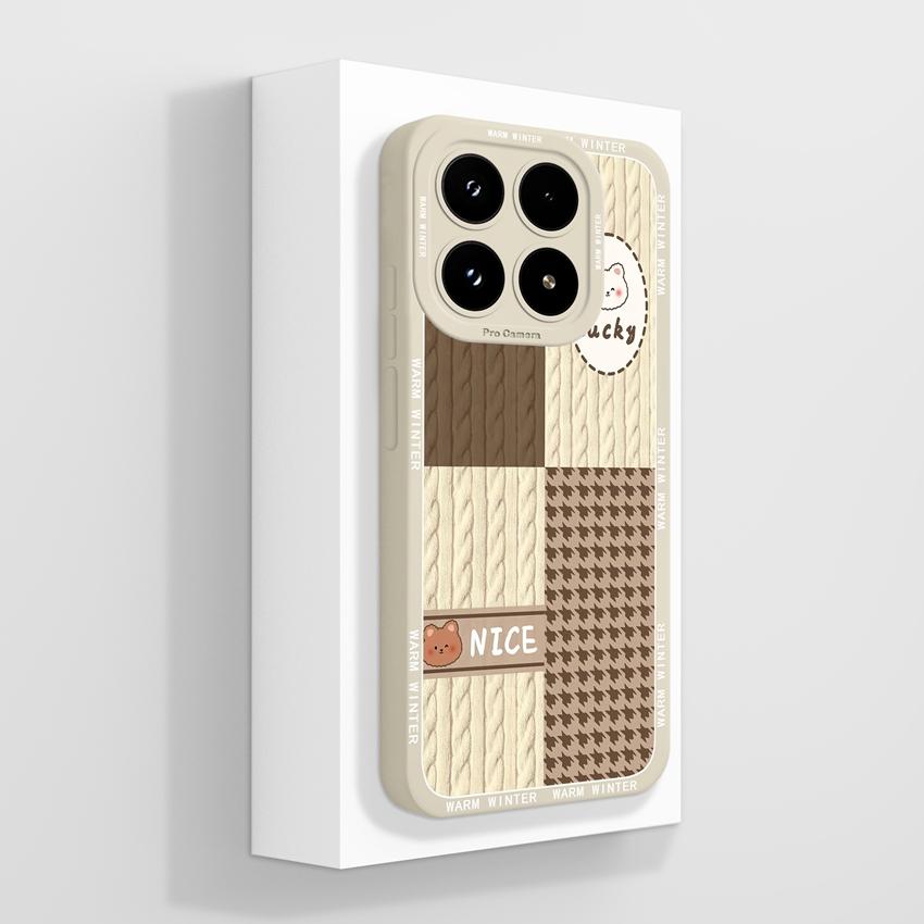 Suitable For Xiaomi 17 13 12 15T 12T 12S Pro Phone Case Fashion Mixed Label Patterns Fashion Liquid Silicone Shockproof Shell For Xiaomi Bumper Casing