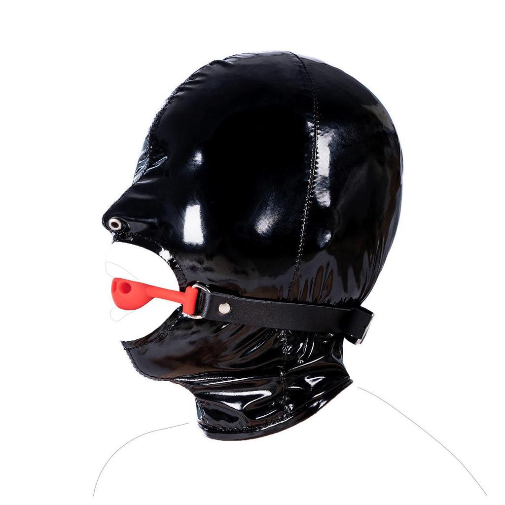 Elastischer Offener Mundknebel und Sexmaske - Helles Licht Weibliches und Männliches Spielzeug