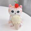 Plush Cat Shark Pendant Toy Soft Doll Fried Shrimp Cat Bag Decor Kid Xmas Gift