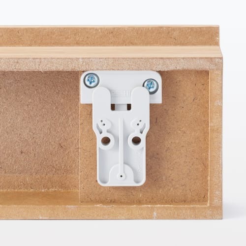 MUJI Furniture That Can Be Attached To the Wall with Long Push Magnet Width 44 X Depth 4 X Height 9 Cm Oak Veneer 12939672