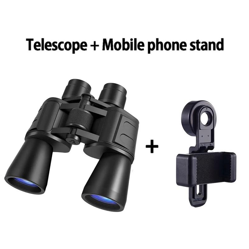 Binocolo militare 20x50 potente a lungo raggio Zoom HD BAK4-Prism Telescopio professionale ad alto ingrandimento per caccia e turismo