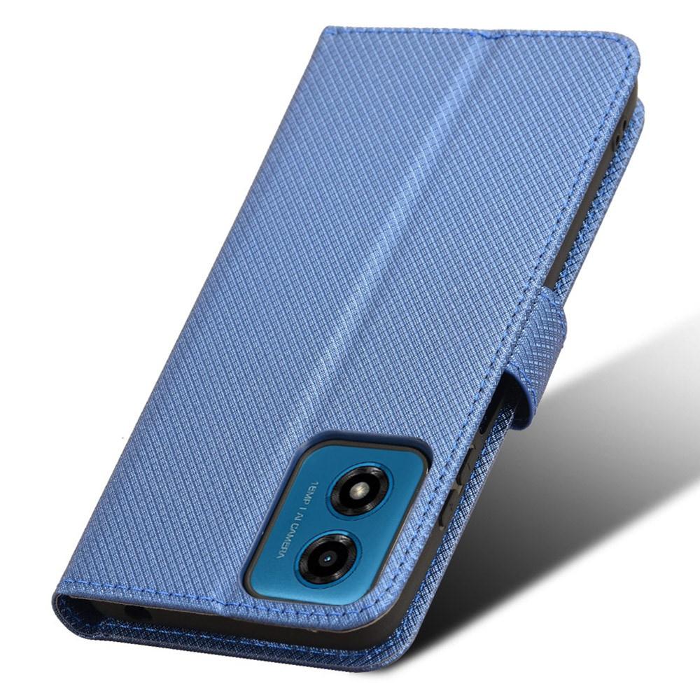 Flip Case for Motorola Moto G24 / G24 Power / G04, Wallet Smart Magnet, Blue