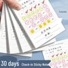 31-Day Daily Plan Sticky Notes Diary for Habit Building