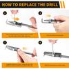 Spring Loaded Screw Holder Bit Phillips Anti-drop Screwdriver Bit Holder for Grip Screws In Overhead or One Handed Positions