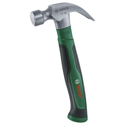 Bosch Hand Tool Series Claw Puller Hammer 1600A02W7X [340g Head, Large Striking Surface and Fiberglass Core for Maximum Impact Force While Reducing Vi