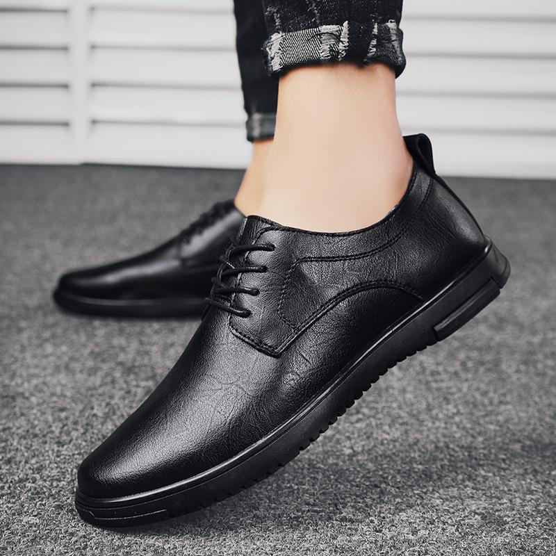 Men's Shoes 2025 Summer New Fashion Travel Dress Casual Leather Shoes Men's High Quality Large Size Gentleman Derby Shoes