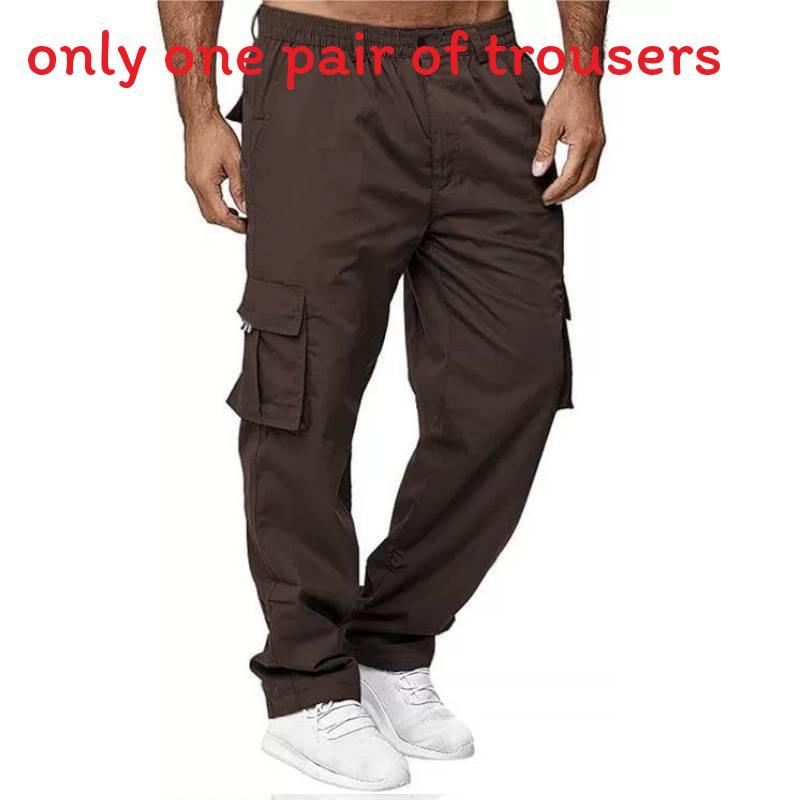 Tactical Pants Mens Cargo Work Pants With Multiple Pockets Durable Polyester For Outdoor Hiking