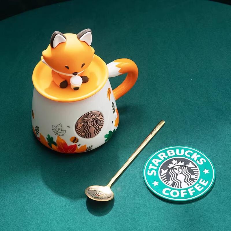 Classic Mermaid Bronze Lid Ceramic Coffee Mug