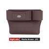 For KIA Leather Car Seat Crevice Storage Box Seat Slit Gap Organizer Bag K5 K2 Rio Optima Sportage Venga Sorento Stonic ForteZF8