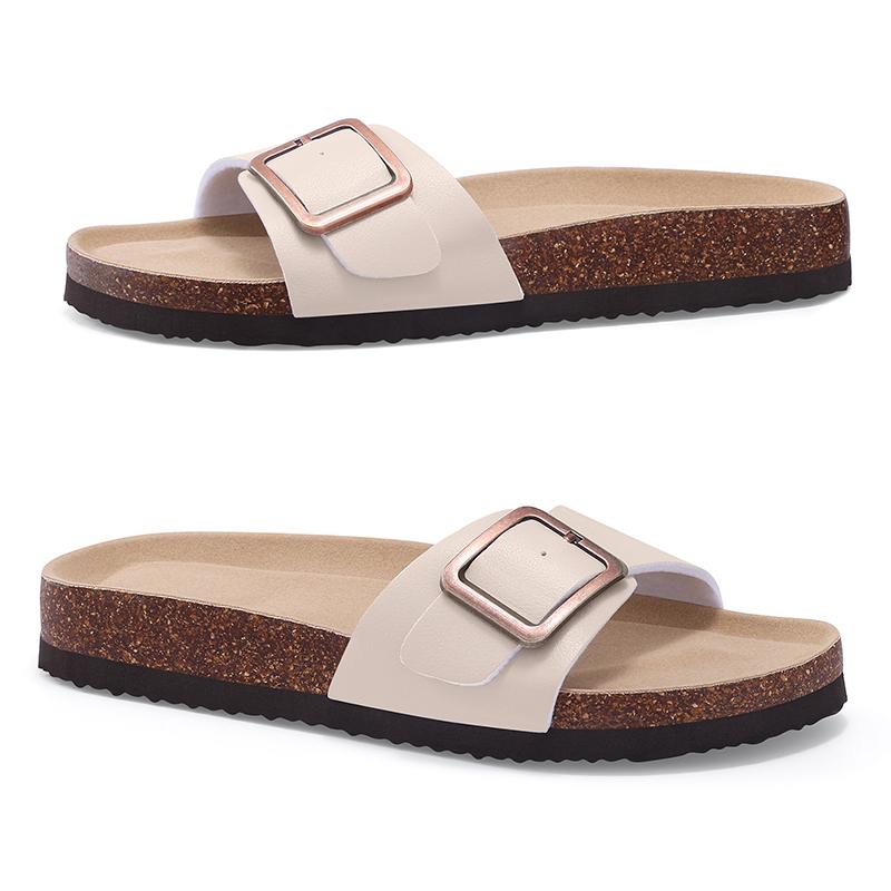 

Модные детские женские шлепанцы Модные шлепанцы из ПВХ материала Комнатные тапочки с металлической пряжкой Удобные пляжные шлепанцы Дышащие женские сандалии 36