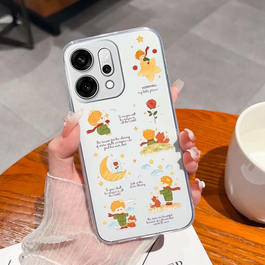 For Oppo Reno14 Pro Realme C71 C75 C75x Ultra Thin Clear Phone Case Cute Panda Pattern Dustproof Protection Soft Transparent Back Cover For Oppo Shell