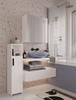 Pola 3L Bathroom Cabinet Wall-mounted With 3 Mirrors Above Sink 3 Doors White
