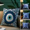 Classic Prank Evil Eyes Pillow Case Comfort Sofa Bed Silky Elegant Invisible Zipper Decorative Cushion Cover