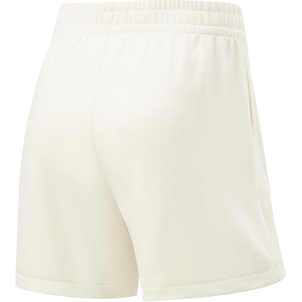 Li Ning Fitness Series Solid Color Breathable Comfortable Knitted Sports Shorts Women shorts Fat-Yellow AKSU016-5