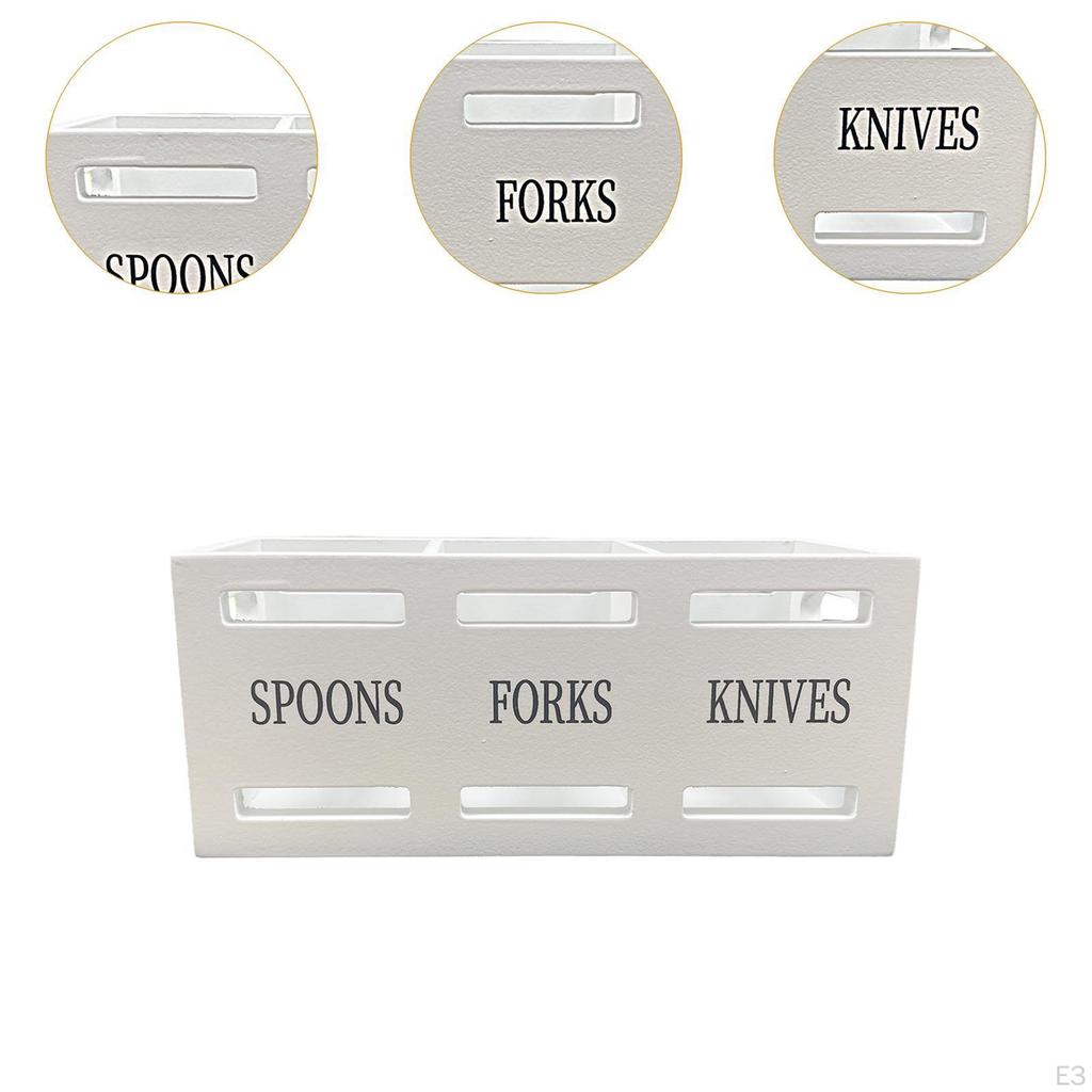 Köksredskapshållare Matlagningsorganisatör med 3 Fack Bestick för Catering