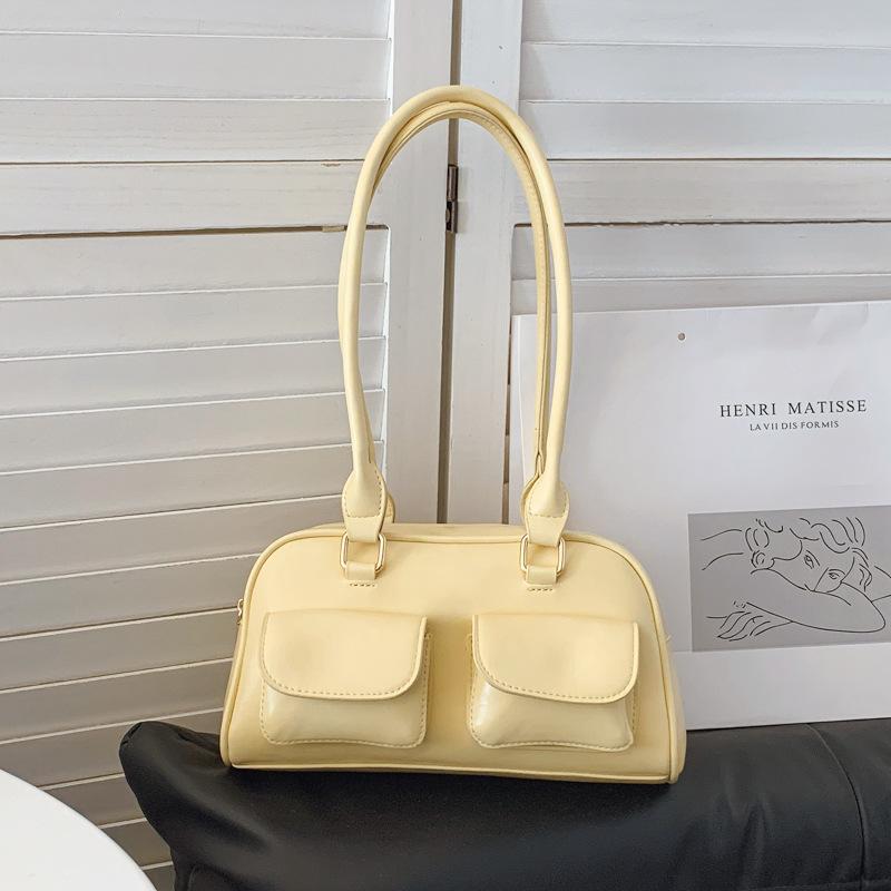 Stylish and Simple Underarm Bag, Bowling Bag, Women's 2025 New High-end Commuter Handbag, Casual Shoulder Bag