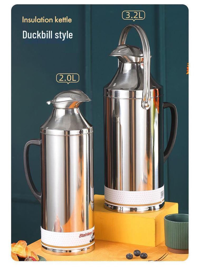 Stainless Steel Insulated Thermos | Large Capacity Hot Water Bottle & Warmer