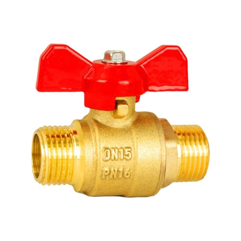 Premium Industrial Double Male Thread Ball Valves 1/2 Inch Or 3/4 Inch SuitableFor Home And Commercial Industry Plumbing