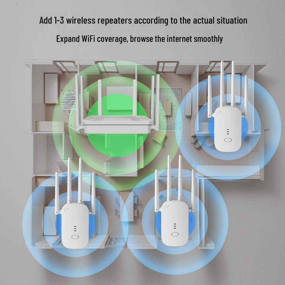 Dual-Band WiFi5 Gigabit Router with Strong 5G Signal and Stable Transmission for Home and Students