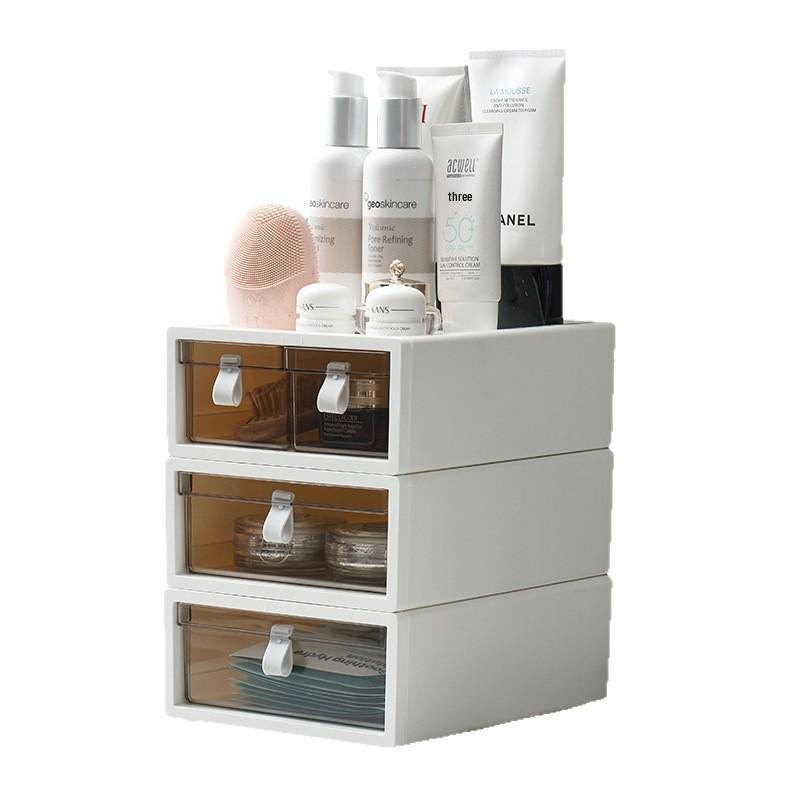 Transparent Desk Organizer Drawer for Cosmetics and Stationery