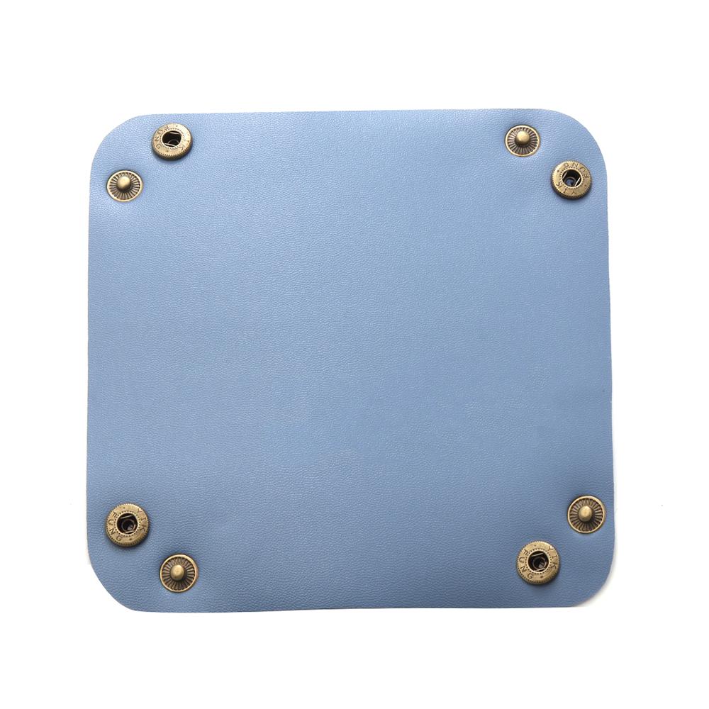 Nordic PU Leather Storage Box Desktop Storage Tray For Home Stuff Cosmetic Jewelry Key Storage Basket Folding Table Organizer