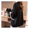 Navava Women Lovely Heart Ribbon Point Long Sleeve Sweatshirt Nt1321