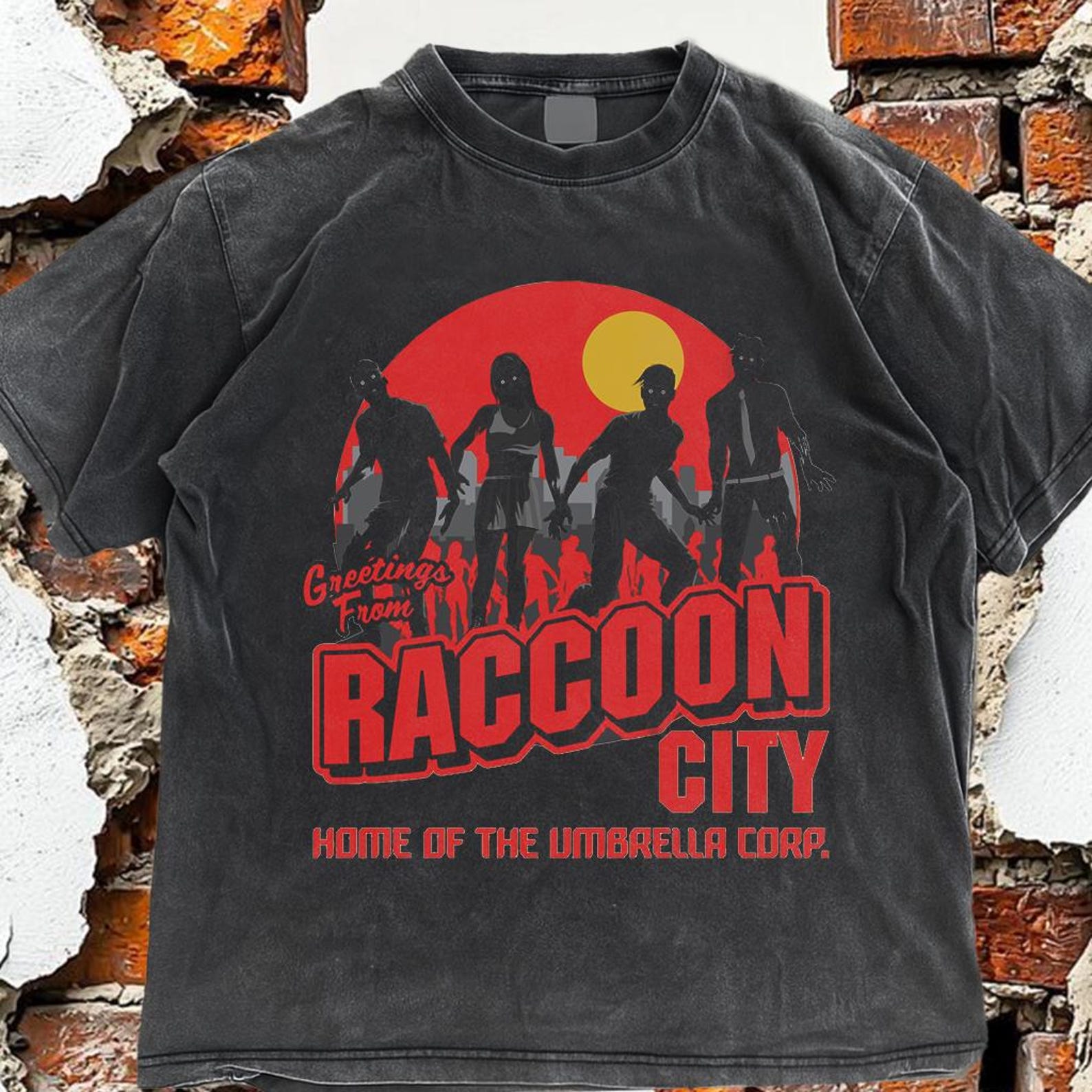Raccoon City Zombie Shirt, Survival Horror Gamer Tee, Zombie Apocalypse Graphic Shirt, Retro Horror Game Fan Tee #9474 3XL