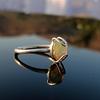 Ethiopian Rough Opal Gemstone Ring In 925 Silver - Natural Raw Materials