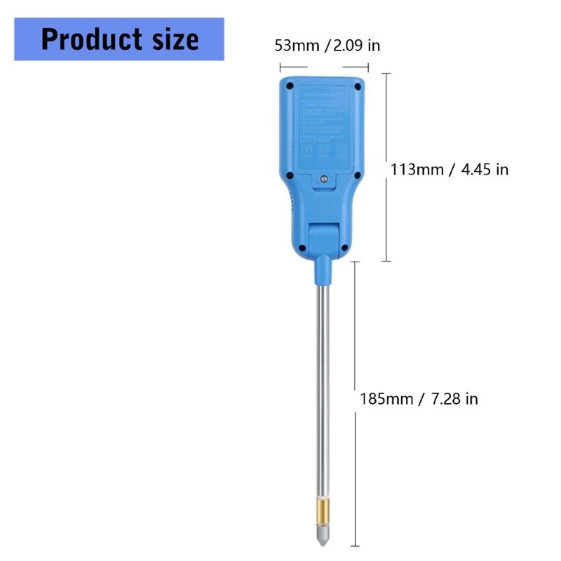 6 In 1 Multiple Parameters Soil Tester for Accurate Measurement of , Temperature, Humidity, Light, and Moisture In Garden Setting