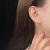 Simple Line Earrings for Women's Temperament, Cold and Niche Design, High-end Commuting Earrings