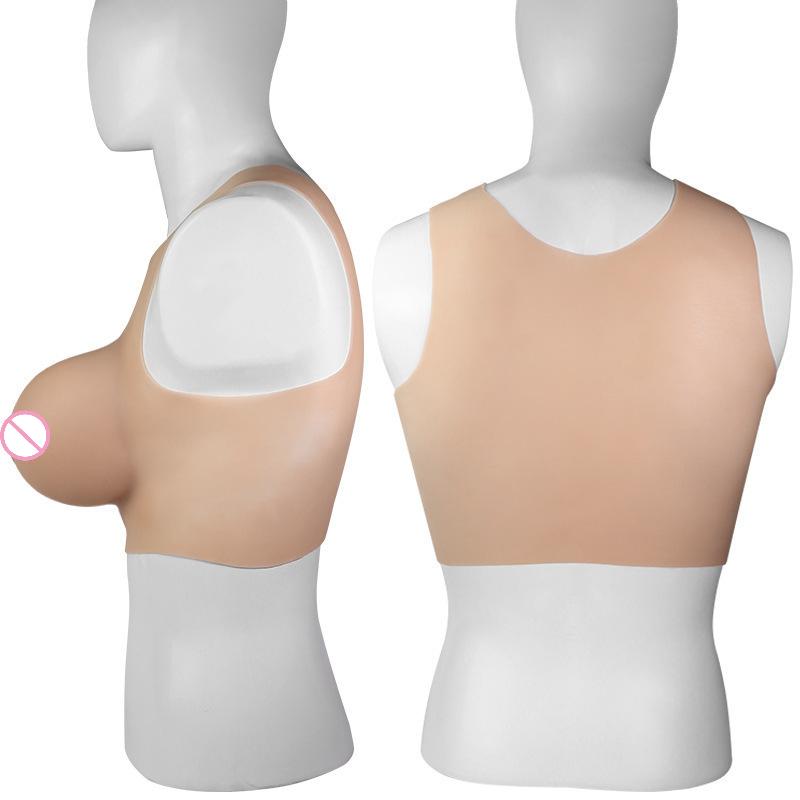 Wearable Artificial Chest Antistress Sex Toys For Adult Man Sissy Transgender Shemale Breast Crossdresser False Boobs Fake Tits