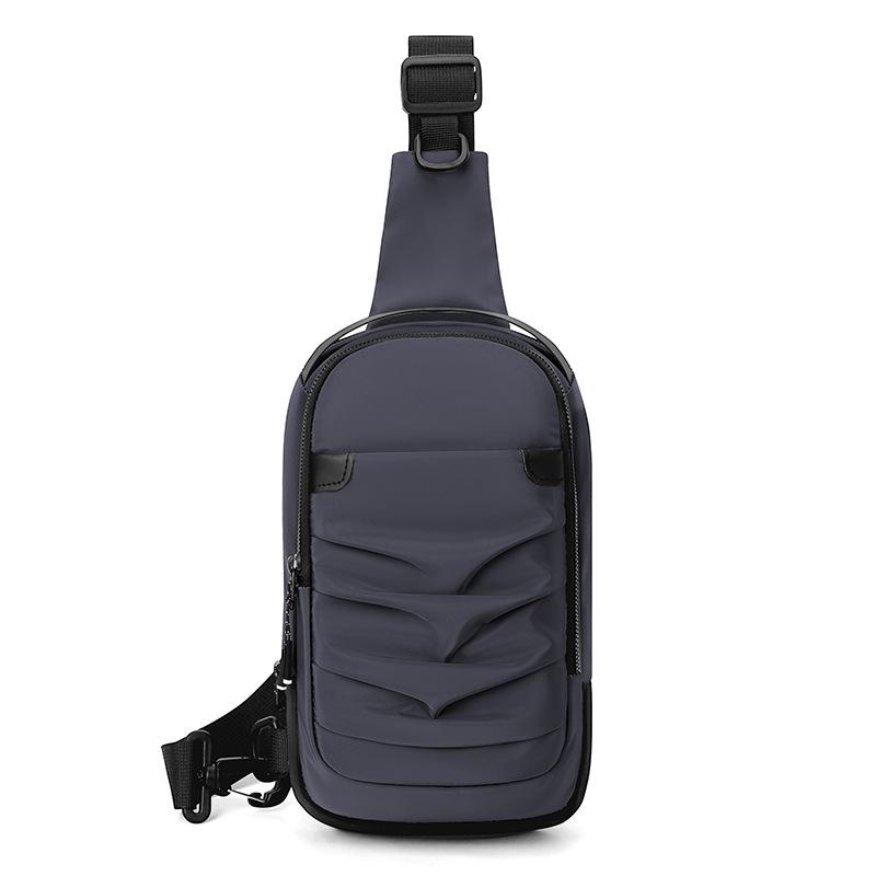 Einseitige, leichte und lässige Umhängetasche, Outdoor, schlicht und modisch, wasserdichte Brusttasche mit großem Fassungsvermögen