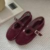 Eilyken Summer Women Cosy Mesh Flat Heels Shoes Round Toe Buckle Strap Casual Ladies Sandals