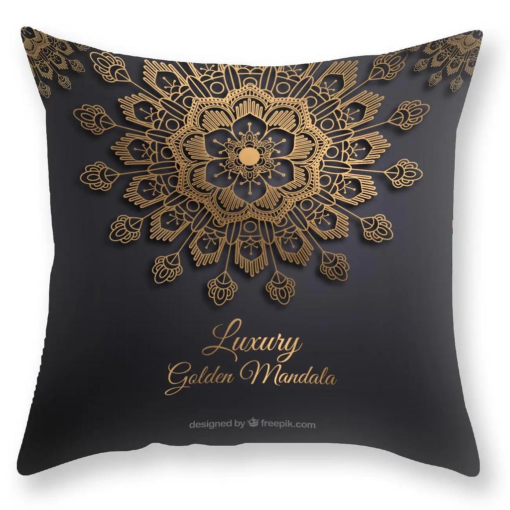 Mandala Decorative Pillowcase Pillowcase Square Sofa Pillowcase Mandala Cushion Cover Home Decor