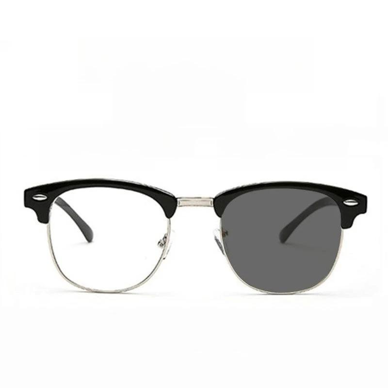 Photochromic Myopia Glasses Neutral Anti Blue Myopia Glasses 0 To -4.0 Retro Luxury Style Myopia Glasses Finished Product -2.5