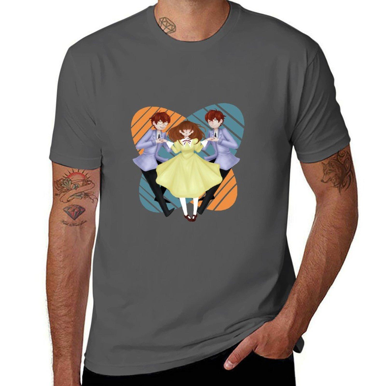 

Mystic Messenger X OHSHC Crossover T-Shirt t shirt personalised t shirts for man cotton t shirt man plain T-Shirt 4XL