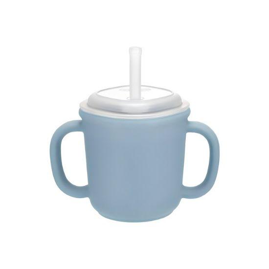 Edison Silicone Straw Cup - 200ml Dual-Handle Training Cup