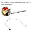 24-Hole Harmonica Neck Stand Metal Wind Instrument Accessories  Harmonica Playing