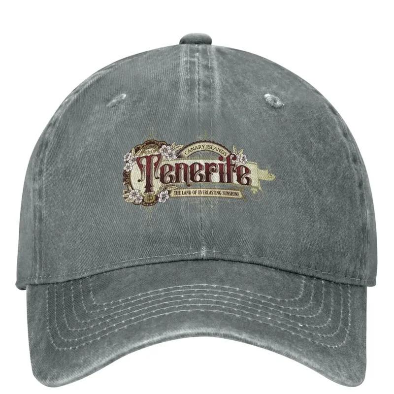 Tenerife Retro Style Casual Baseball Cap for Spring Holidays Sun Visor Snapback Hat for Unisex YK Baseball Caps
